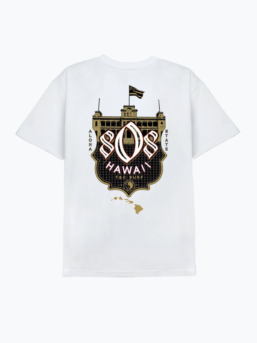 T&C Surf Designs Iolani Tee, White / S