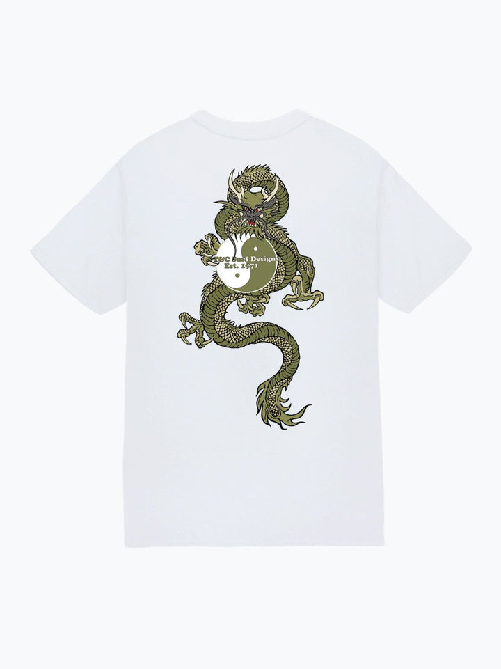 T&C Surf Designs Dragon Surf Jersey Tee, White / S