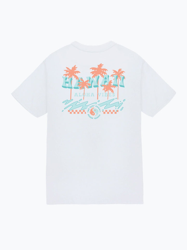 T&C Surf Designs Aloha Vibes Jersey Tee, White / S
