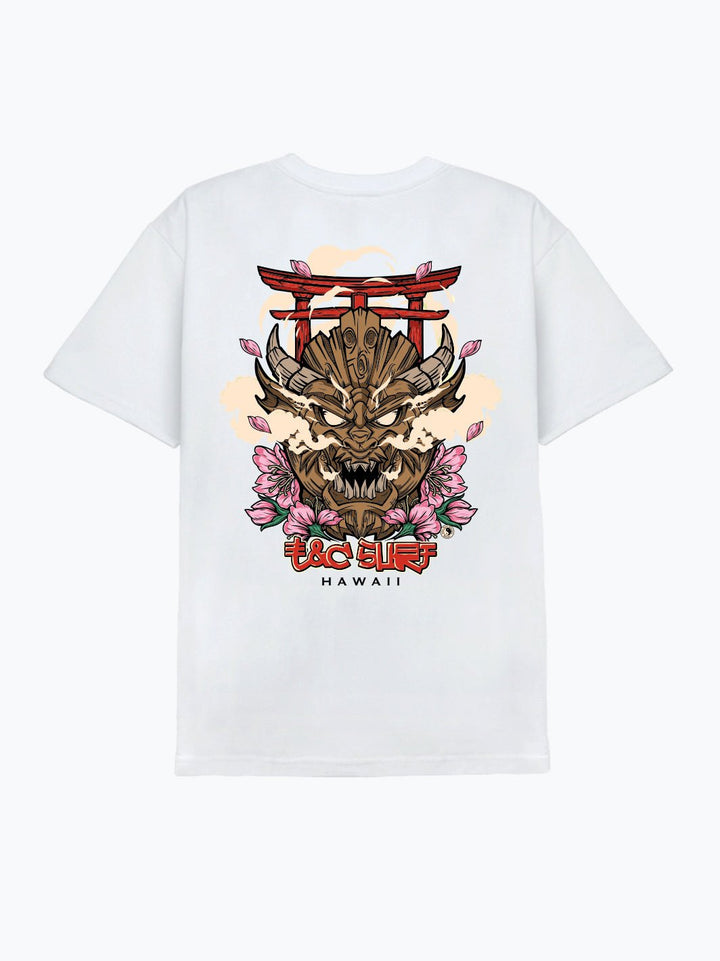 T&C Surf Designs Tiki Dragon Tee, White / S