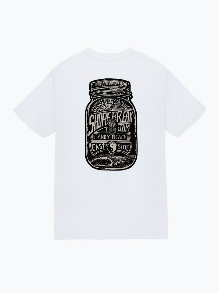 T&C Surf Designs Shorebreak Jam Jersey Tee, White / S