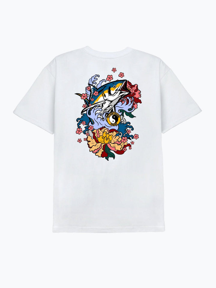 T&C Surf Designs Ahi Sakura Tee, White / S