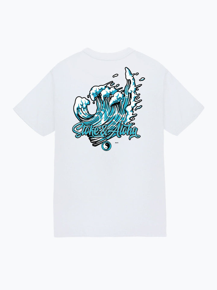 T&C Surf Designs Shaka Waves Jersey Tee, White / S