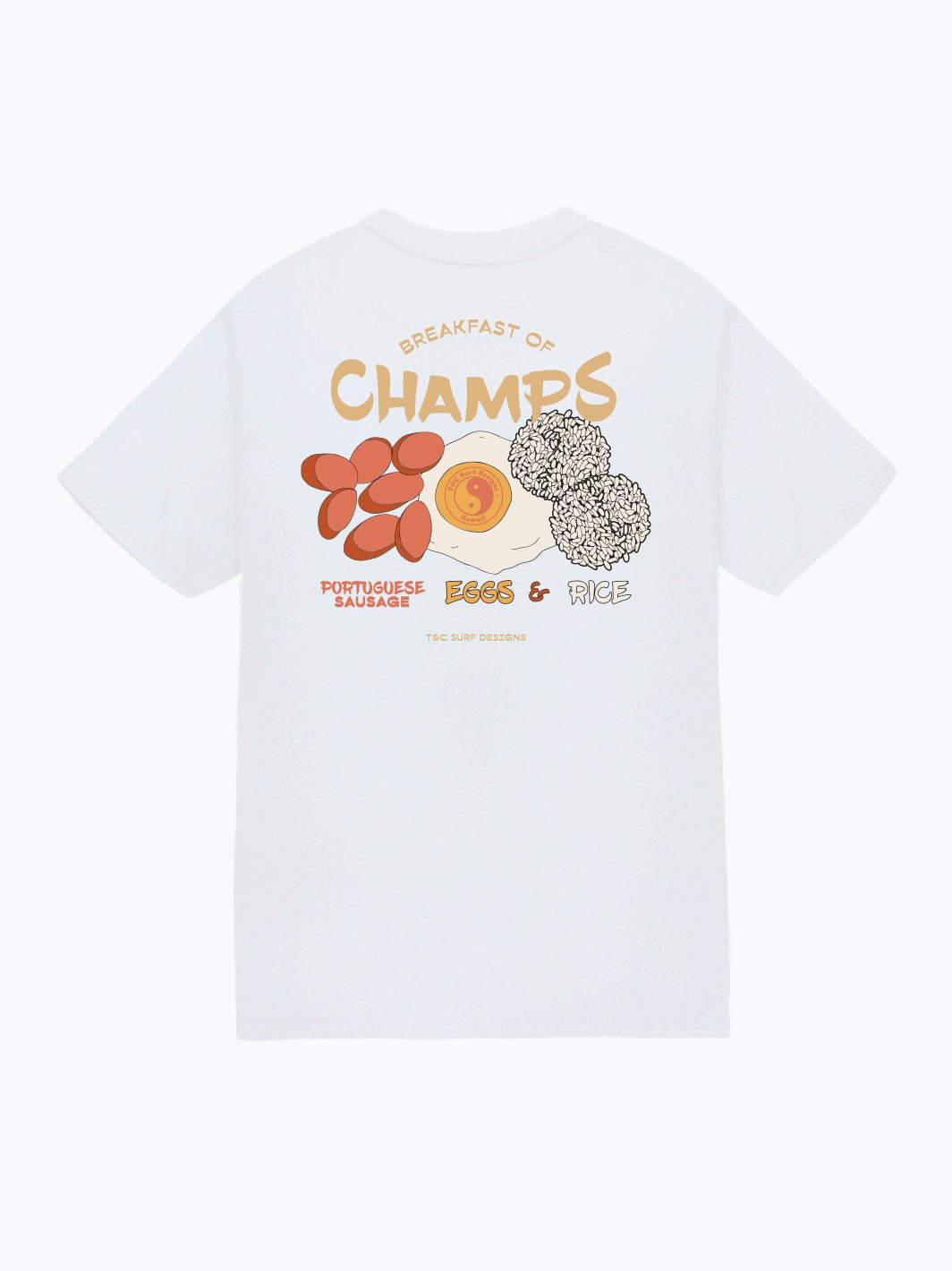 T&C Surf Designs Local Breakfast Jersey Tee, White / S