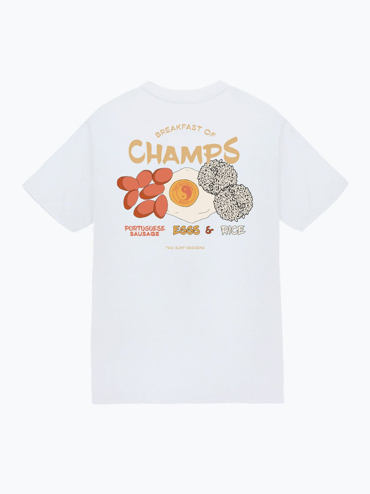 T&C Surf Designs Local Breakfast Jersey Tee, White / S