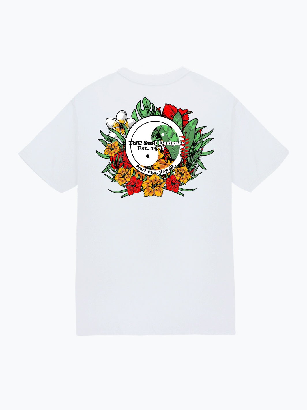 T&C Surf Designs Tropical Jersey Tee, White / S