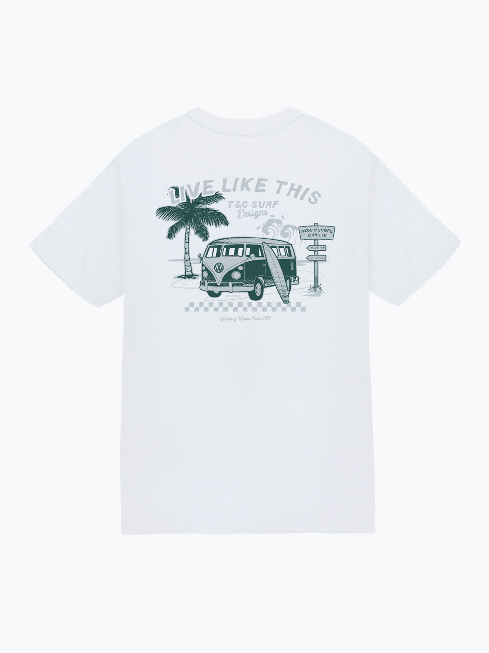 T&C Surf Designs Dine and Dash Volkswagen® Jersey Tee, White / S