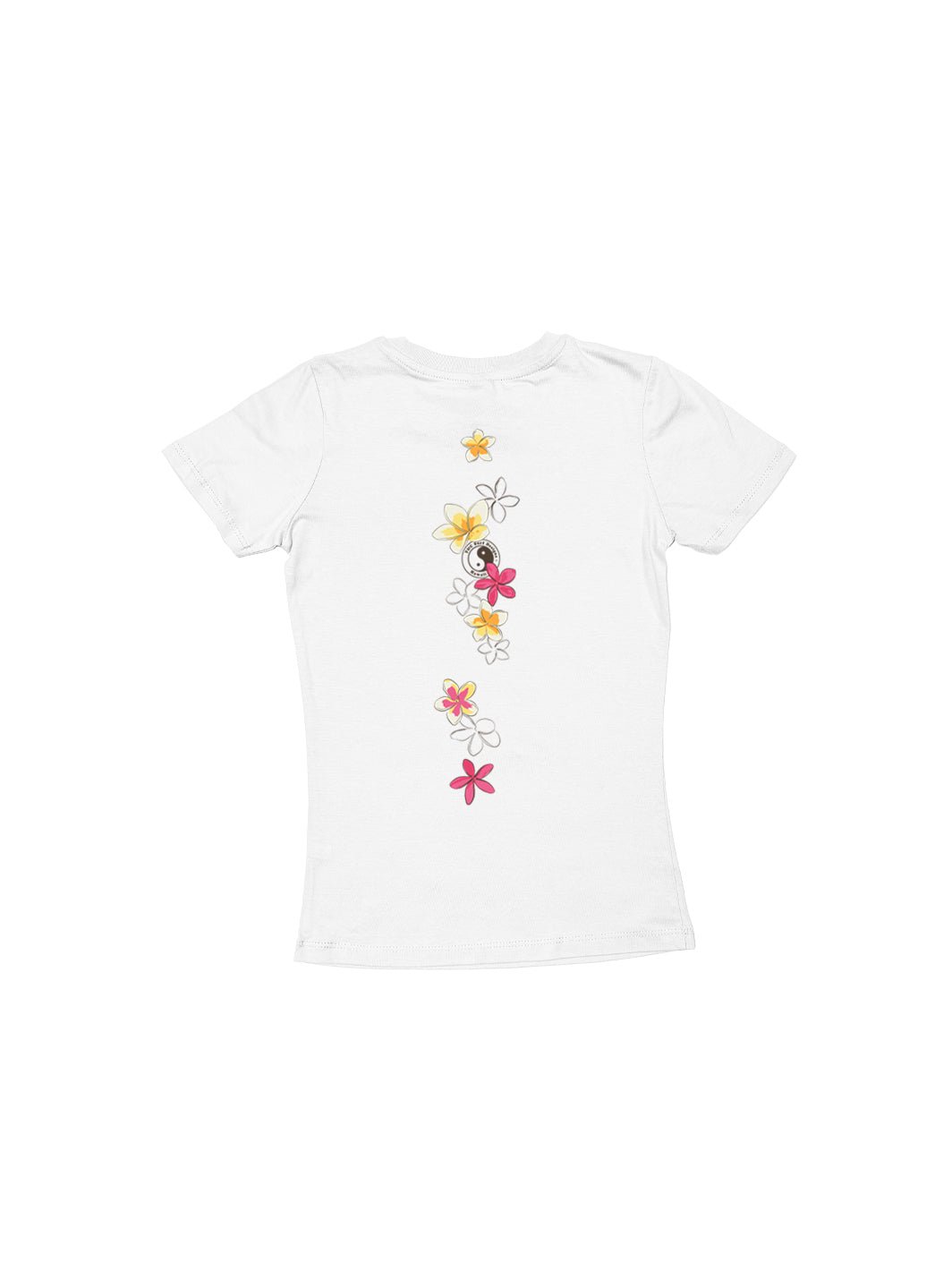 T&C Surf Designs Girls Pua Melia Vertical Sweetheart Tee, White / XS