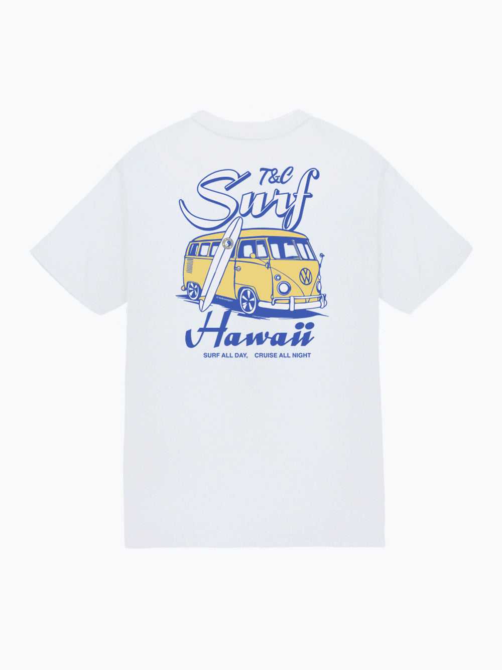 T&C Surf Designs Shoot Da Cruise Volkswagen® Jersey Tee, White / S