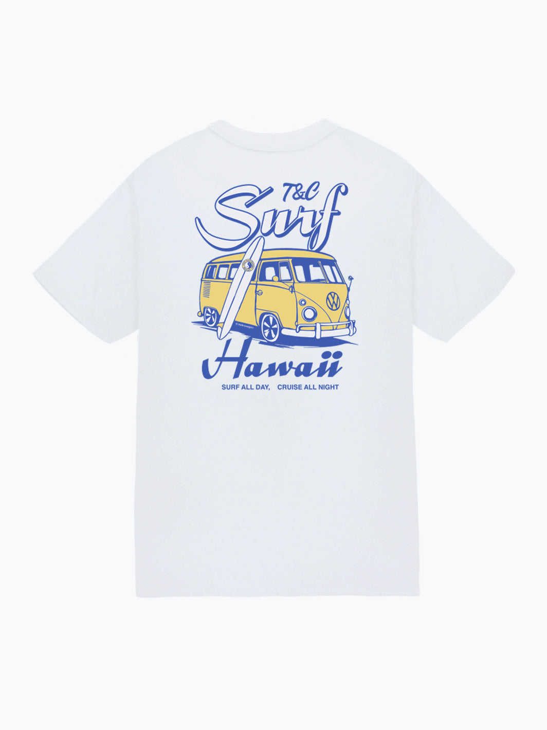 T&C Surf Designs Shoot Da Cruise Volkswagen® Jersey Tee, White / S