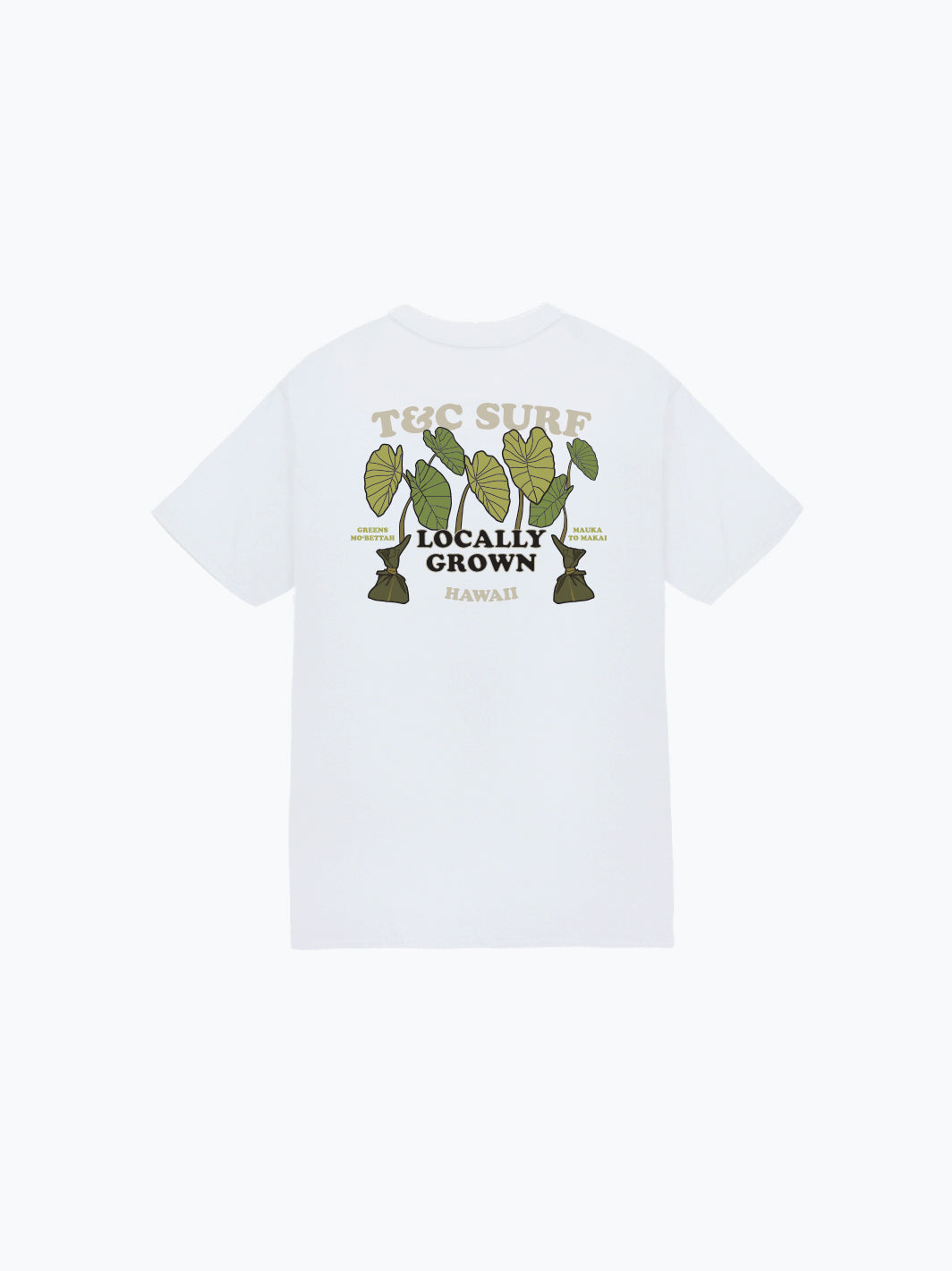 T&C Surf Designs Kids Eat Greens Tee, White / XS
