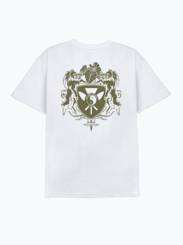 T&C Surf Designs Pua'a Shield Tee, White / S