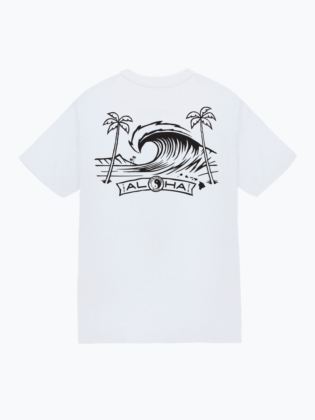 T&C Surf Designs Ink Diamond Head Wave Jersey Tee, White / S