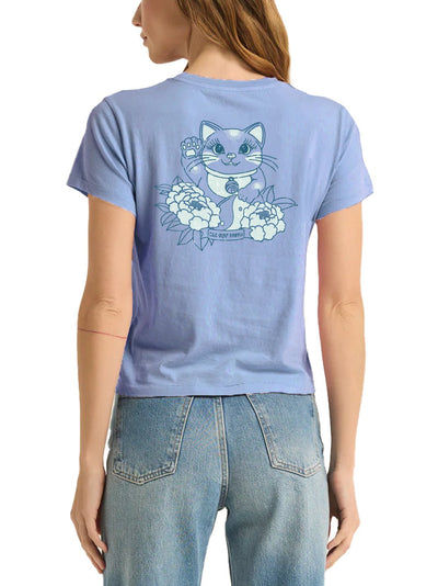 T&C Surf Designs T&C Surf Lucky Cat Tourist Tee, Artic Blue / XS