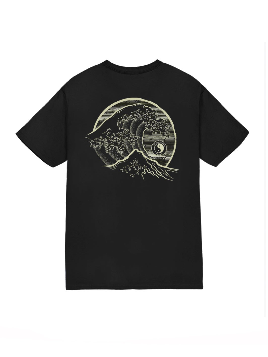 T&C Surf Designs Stoked Hokusai Jersey Tee, Black / S