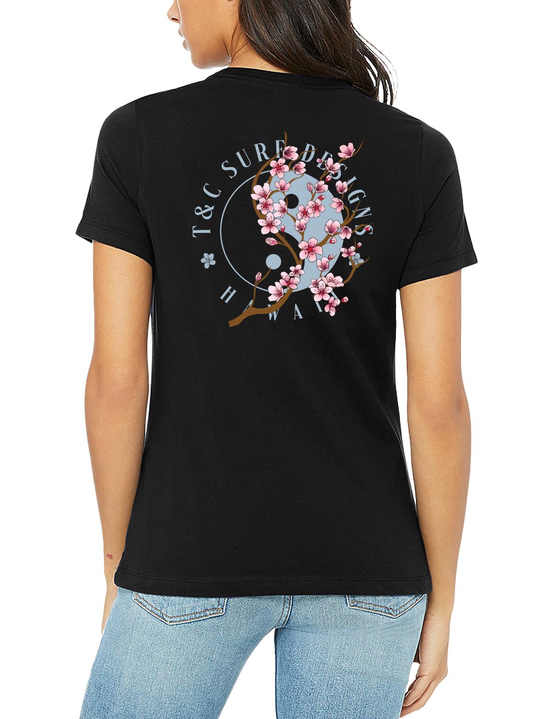 T&C Surf Designs T&C Surf Cherry Bloom Relax Tee, Black / S