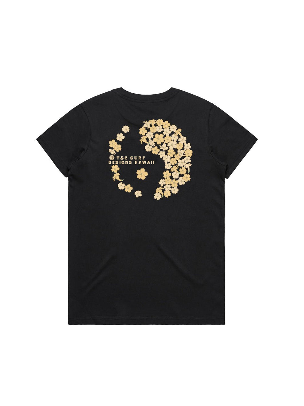 T&C Surf Designs Puakenikeni Logo Maple Tee, Black / XS