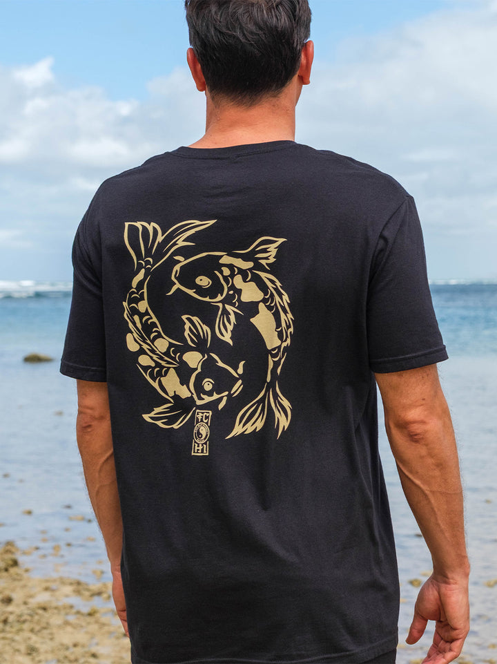 T&C Surf Designs Penned Koi Jersey Tee,
