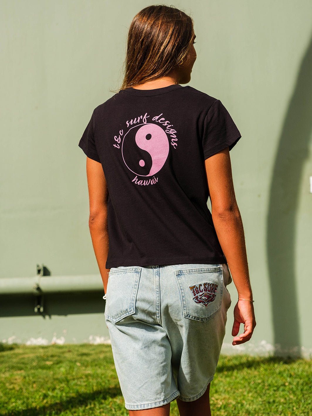 T&C Surf Designs Yin Yang Boyfriend Tee,