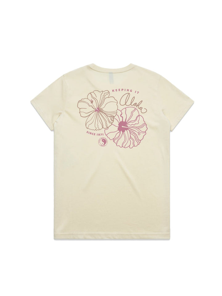 T&C Surf Designs Keeping It Aloha Maple Tee, Butter / XS