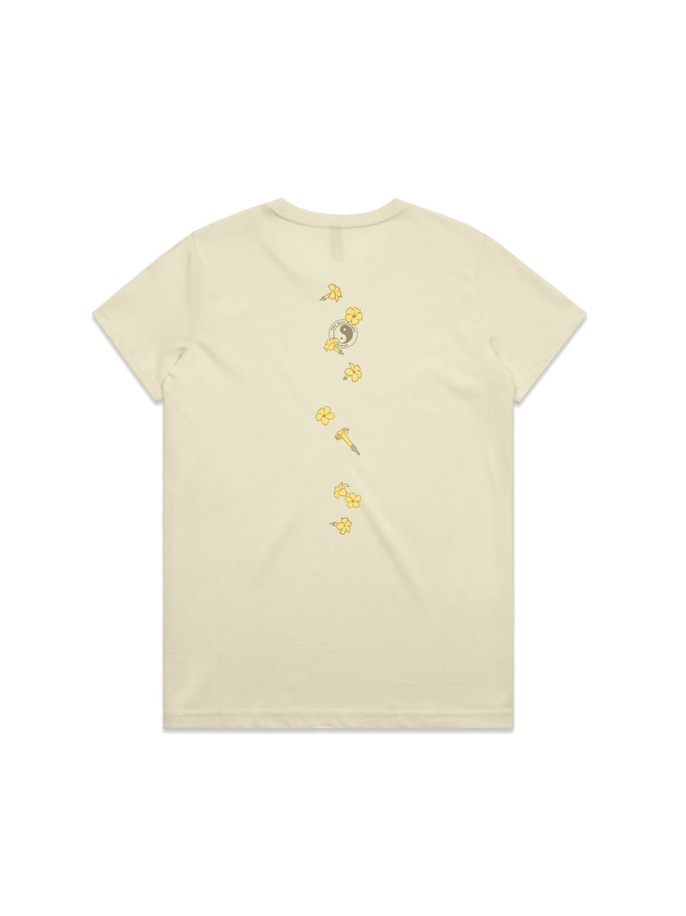 T&C Surf Designs Falling Puakeni Maple Tee, Butter / XS
