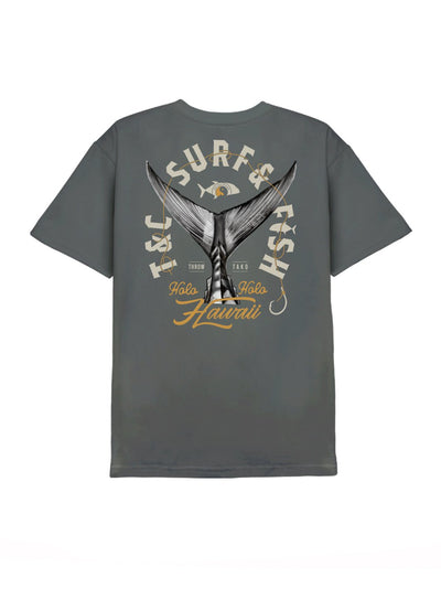 T&C Surf Designs T&C Surf Throw Tako Tee, Charcoal / S