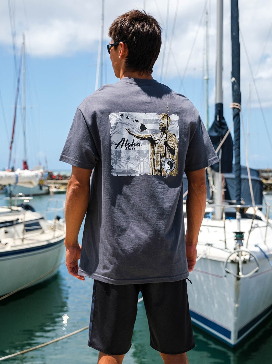 Aloha Kam Flag Tee - T&C Surf Designs