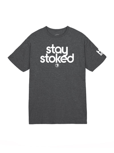 T&C Surf Designs T&C Surf Stay Stoked Jersey Tee, Dark Heather / S