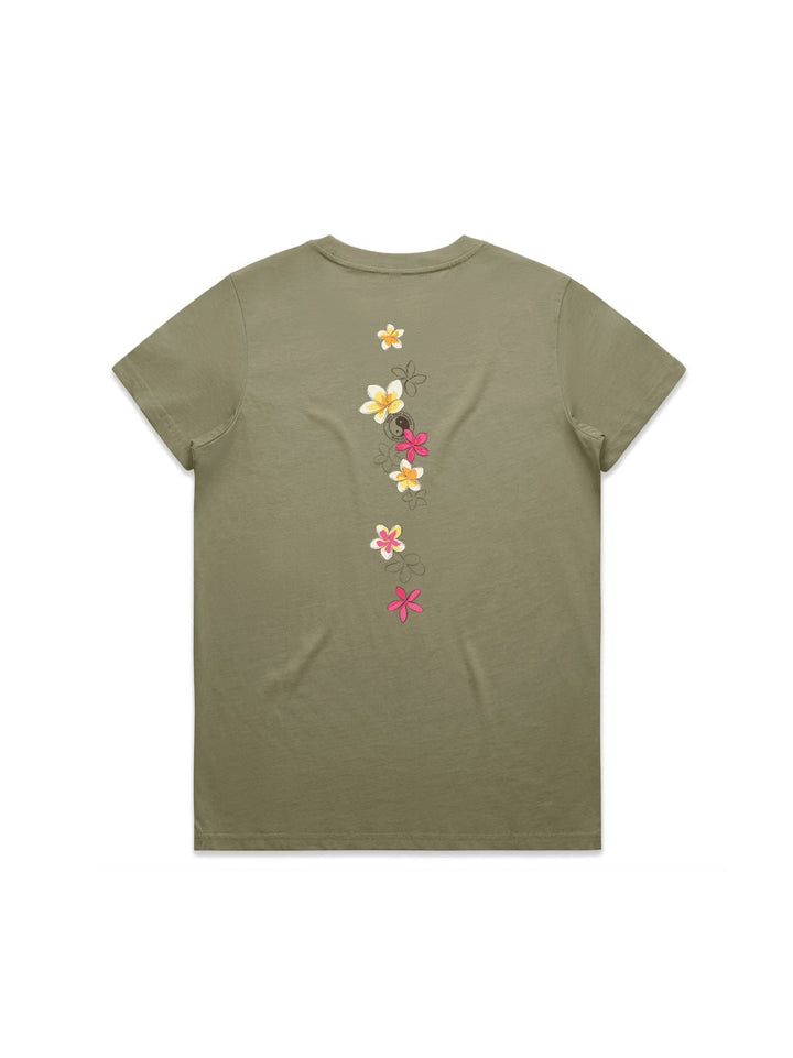 Pua Melia Vertical Maple Tee - T&C Surf Designs