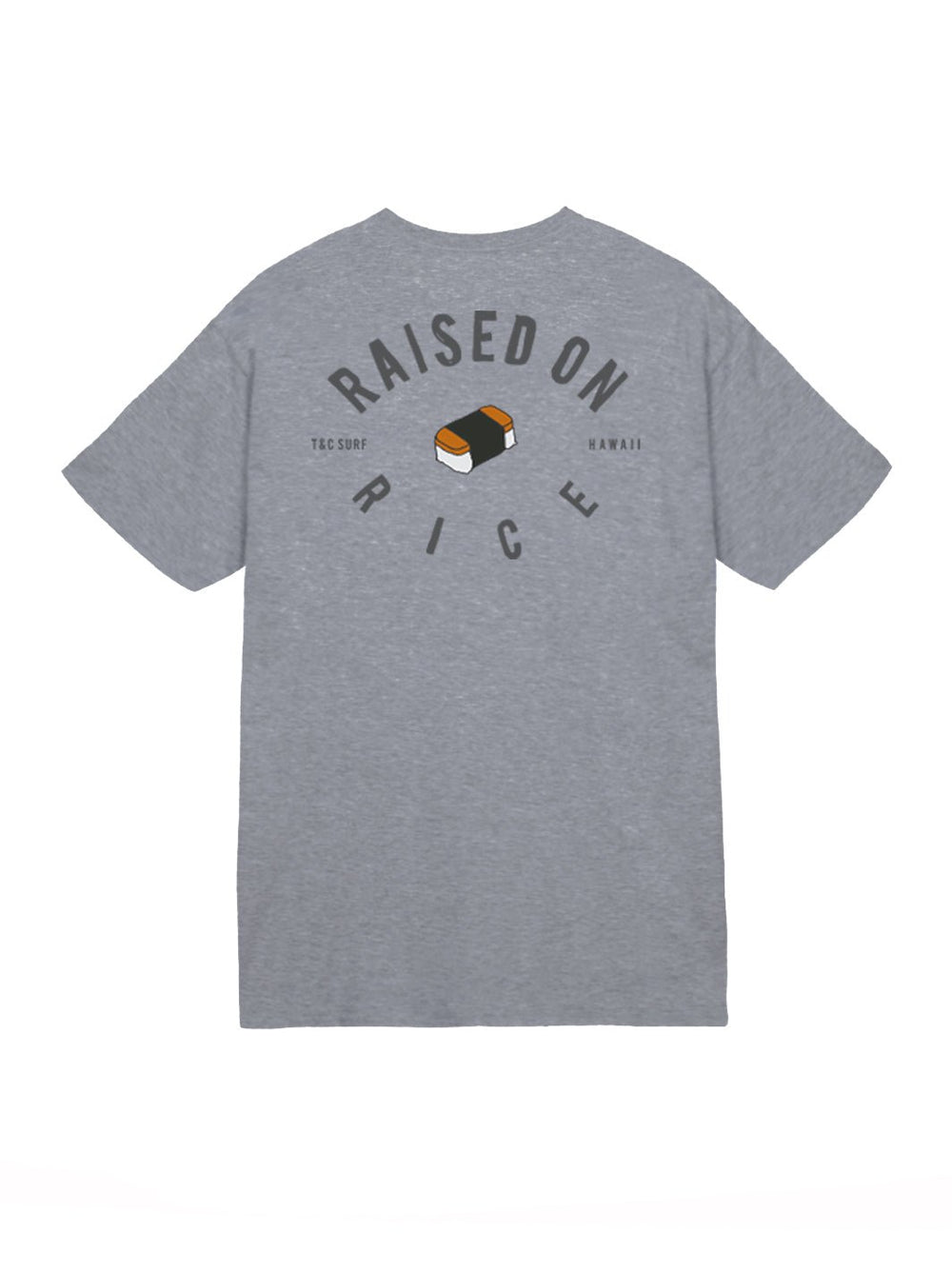 T&C Surf Designs Raised on Musubi Jersey Tee, Graphite / S