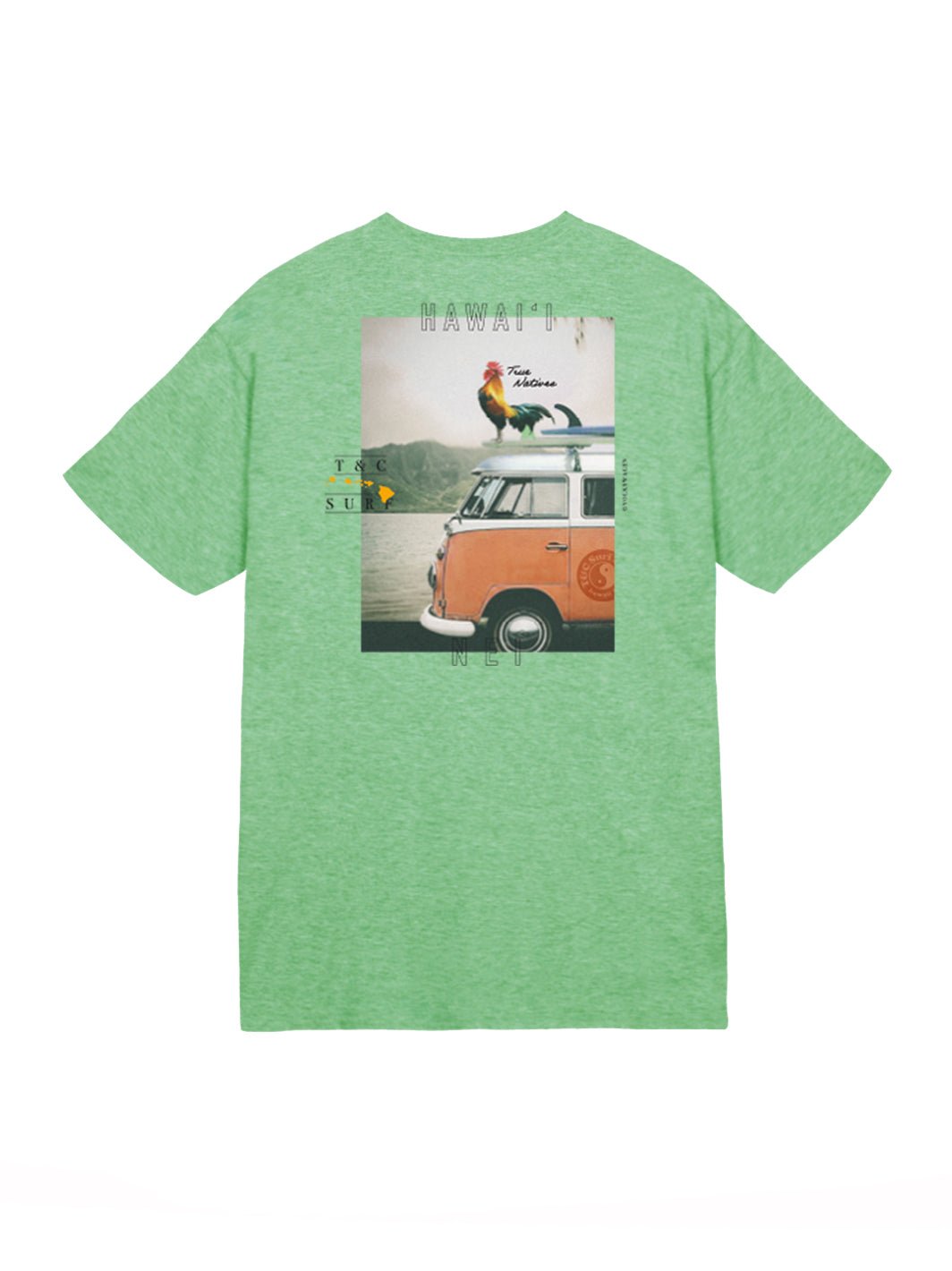 T&C Surf Designs Roosta Volkswagen® Jersey Tee, Heather Irish / S