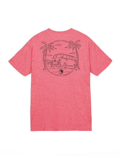 T&C Surf Designs T&C Surf Scribble Volkswagen® Jersey Tee, Red Heather / S