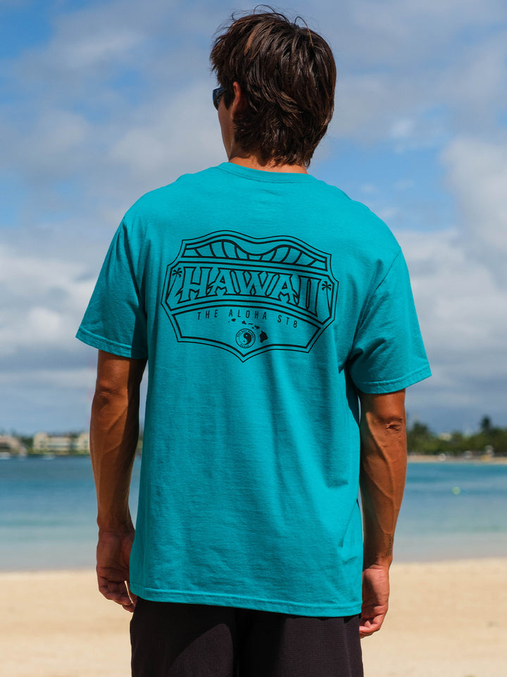 Hawaii Wave Shield Jersey Tee