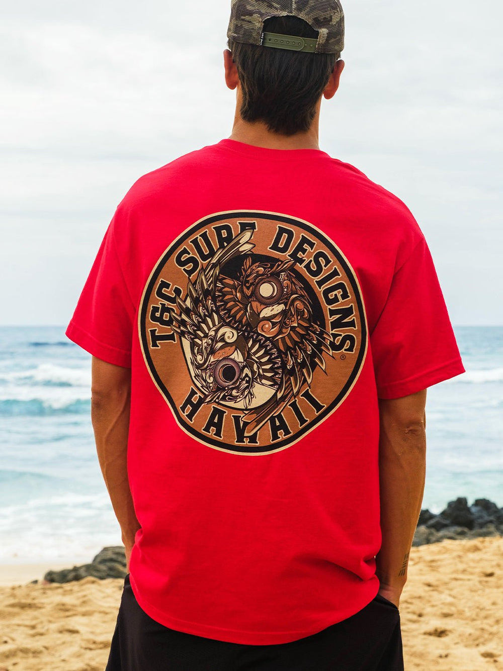 T&C Surf Designs Ornate Pueo Tee,