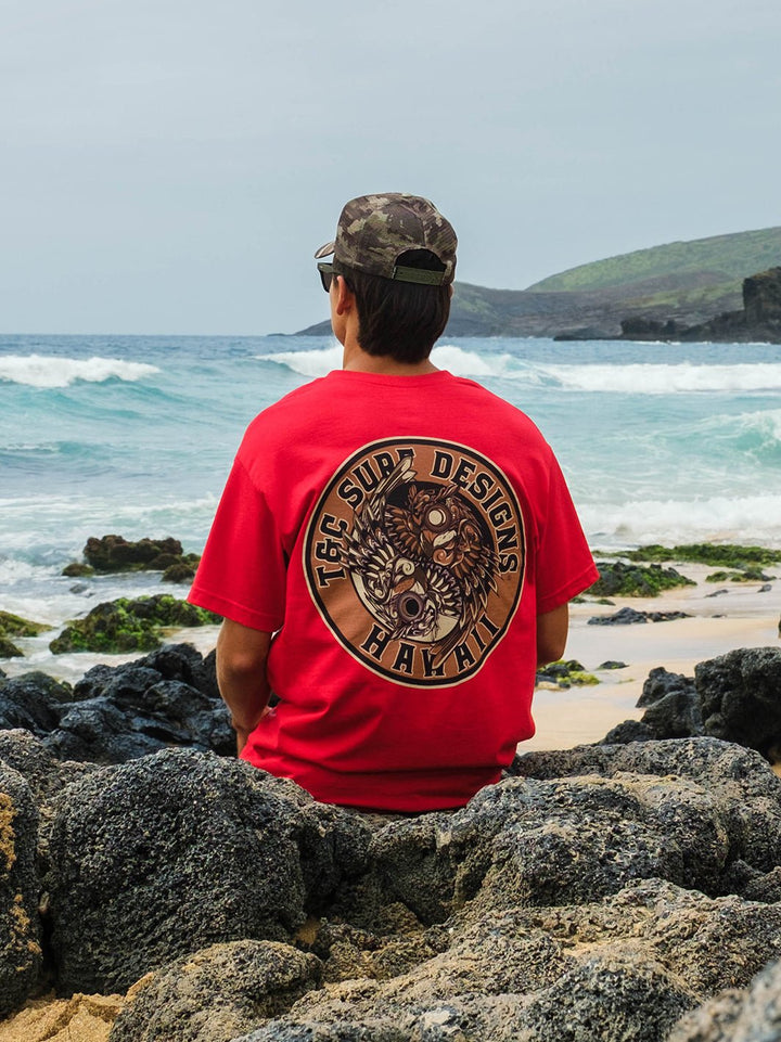 Ornate Pueo Tee - T&C Surf Designs