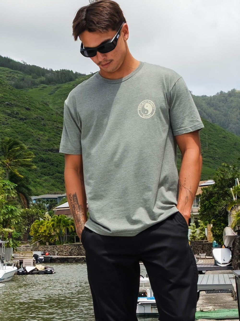Sketch Aloha Circle Jersey Tee - T&C Surf Designs