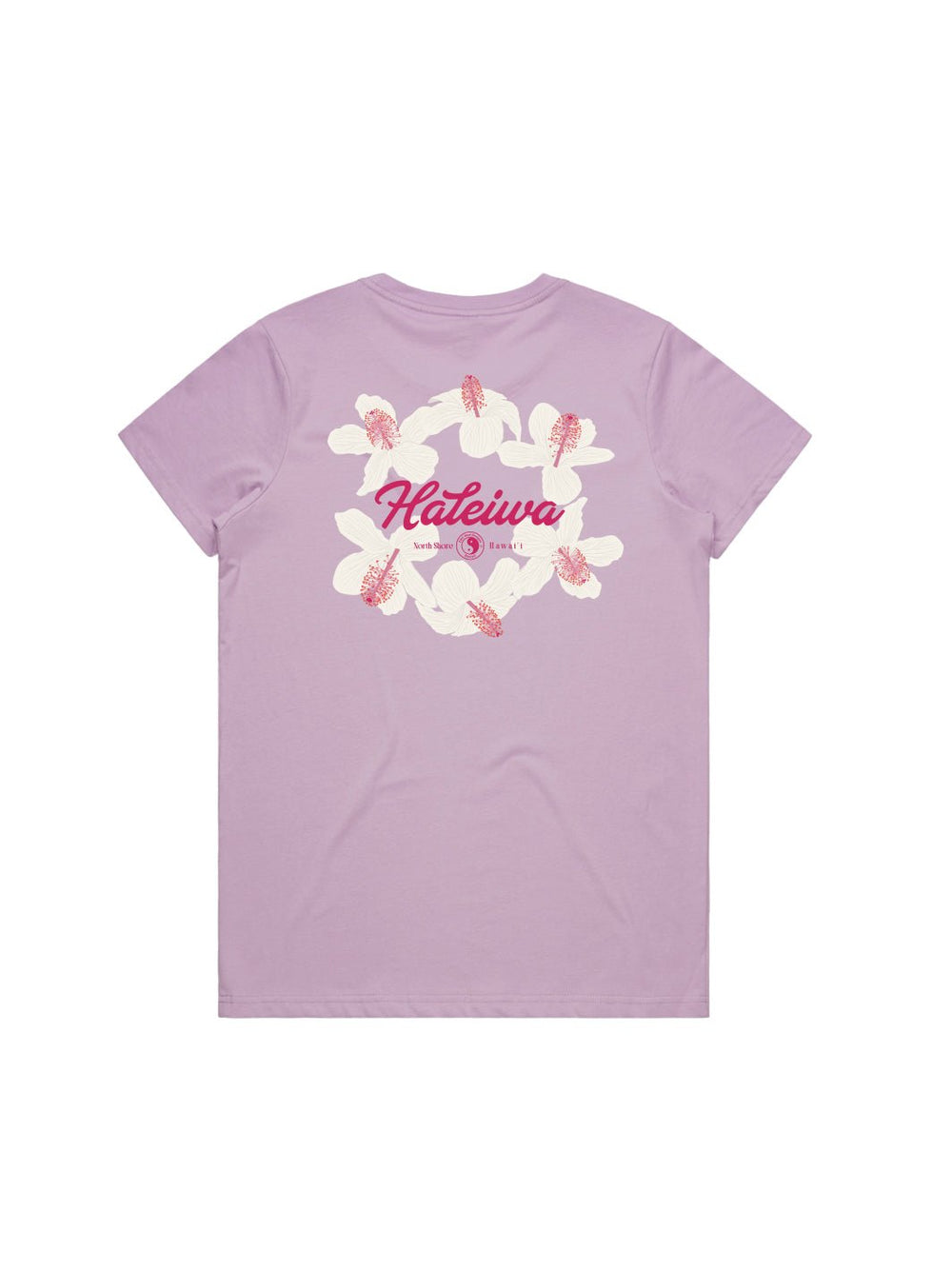 T&C Surf Designs Haleiwa Koki'o Ke'oke'o Maple Tee, Lavender / XS