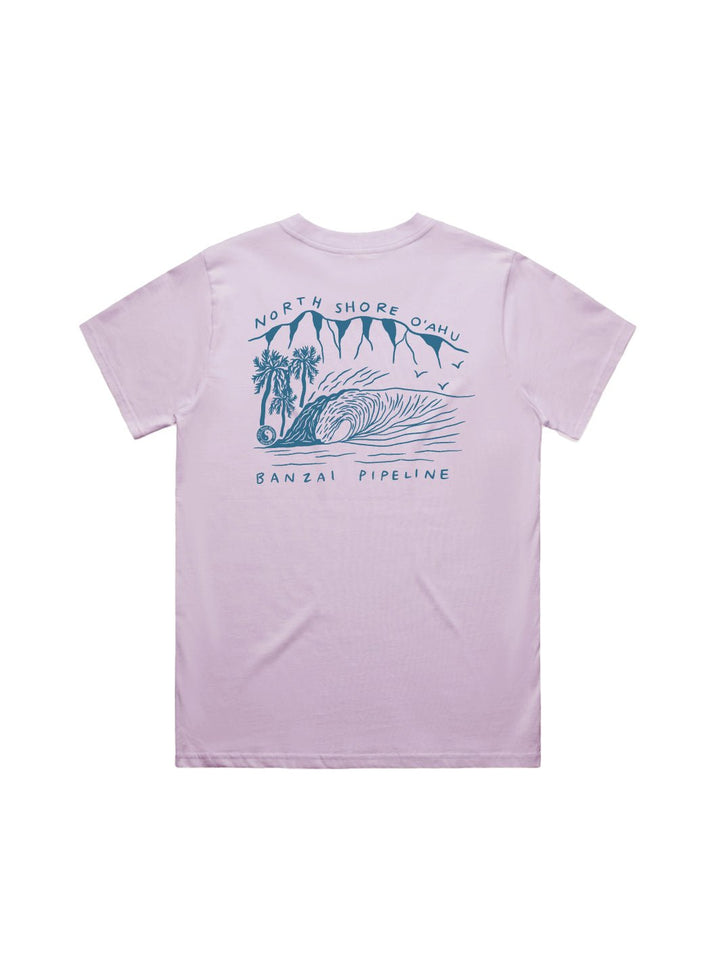 T&C Surf Designs North Shore Banzai Classic Tee, Lavender / S