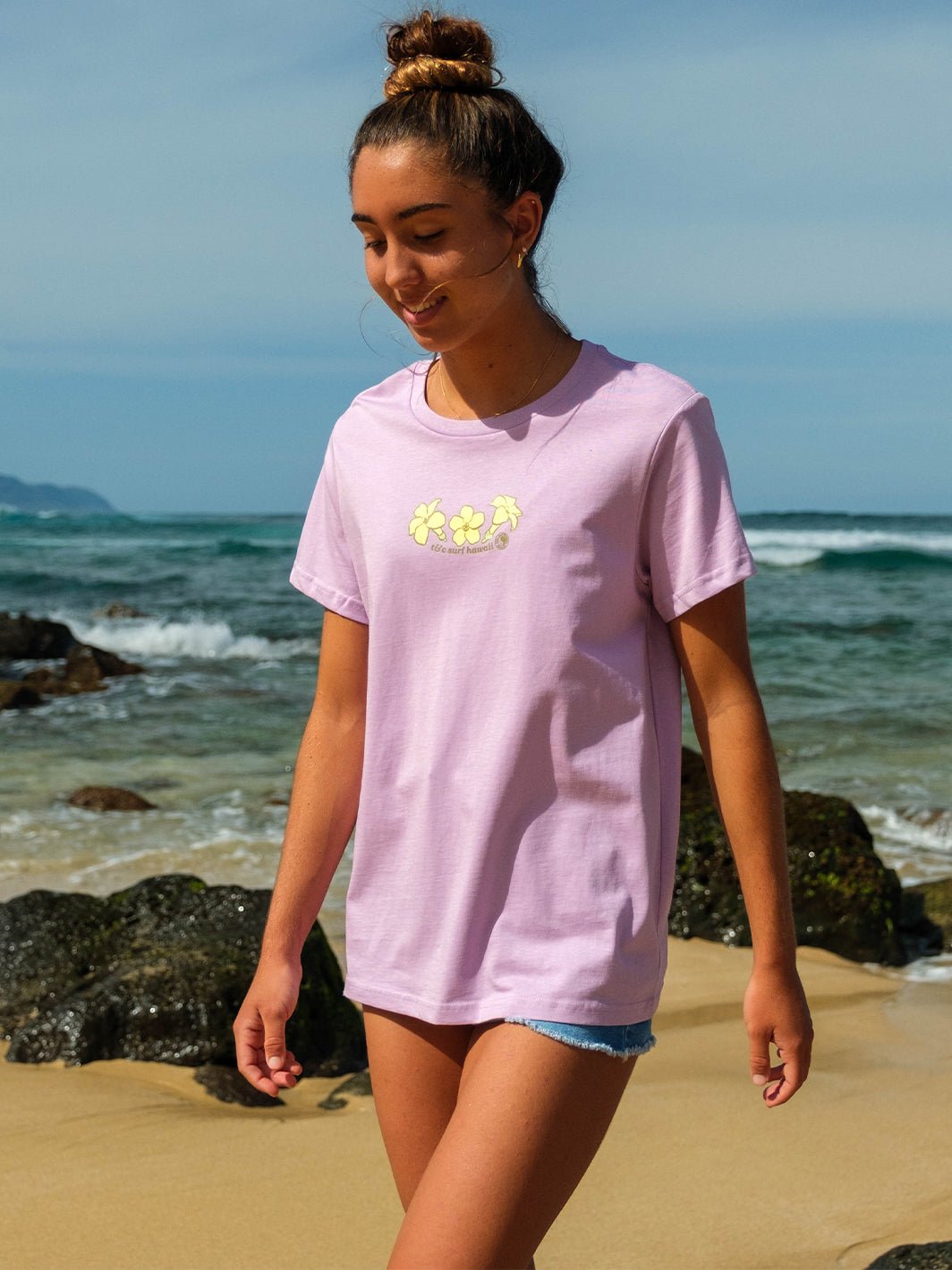 T&C Surf Designs Falling Puakeni Maple Tee,