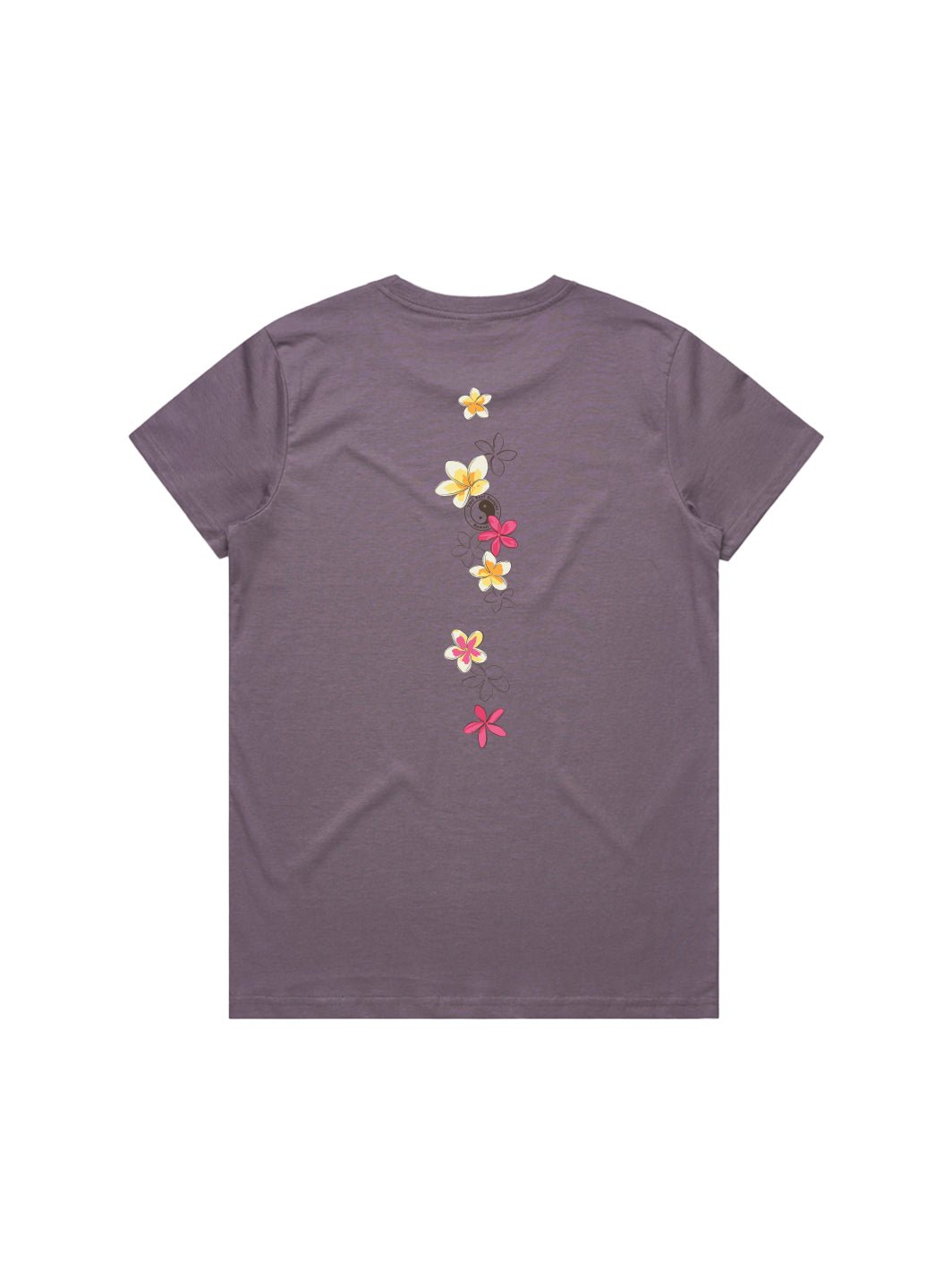 T&C Surf Designs Pua Melia Vertical Maple Tee, Mauve / XS