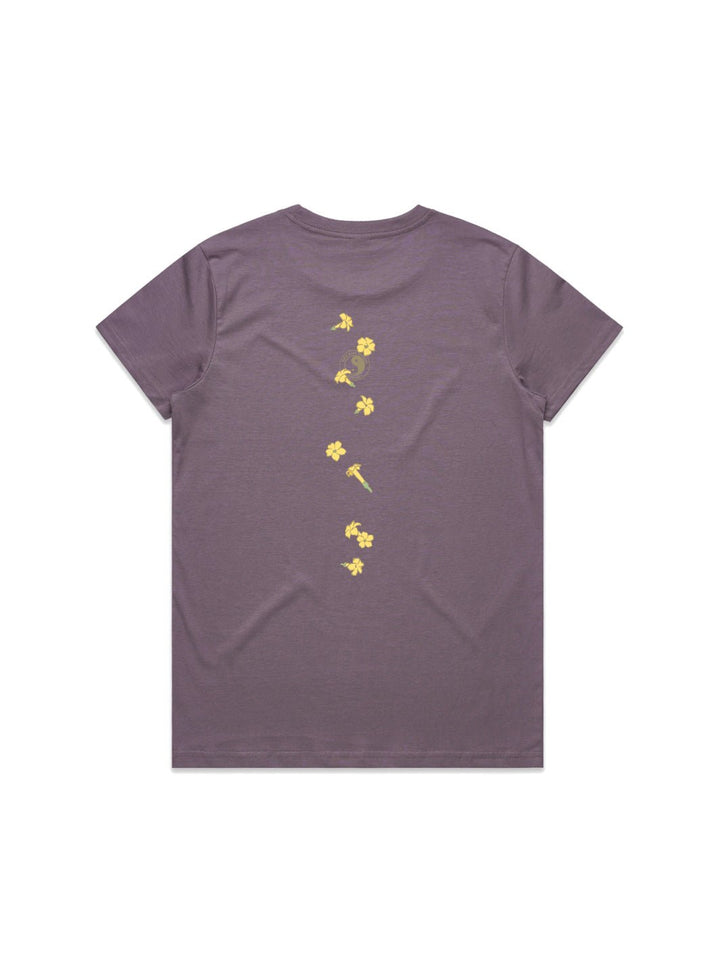 T&C Surf Designs Falling Puakeni Maple Tee, Mauve / XS
