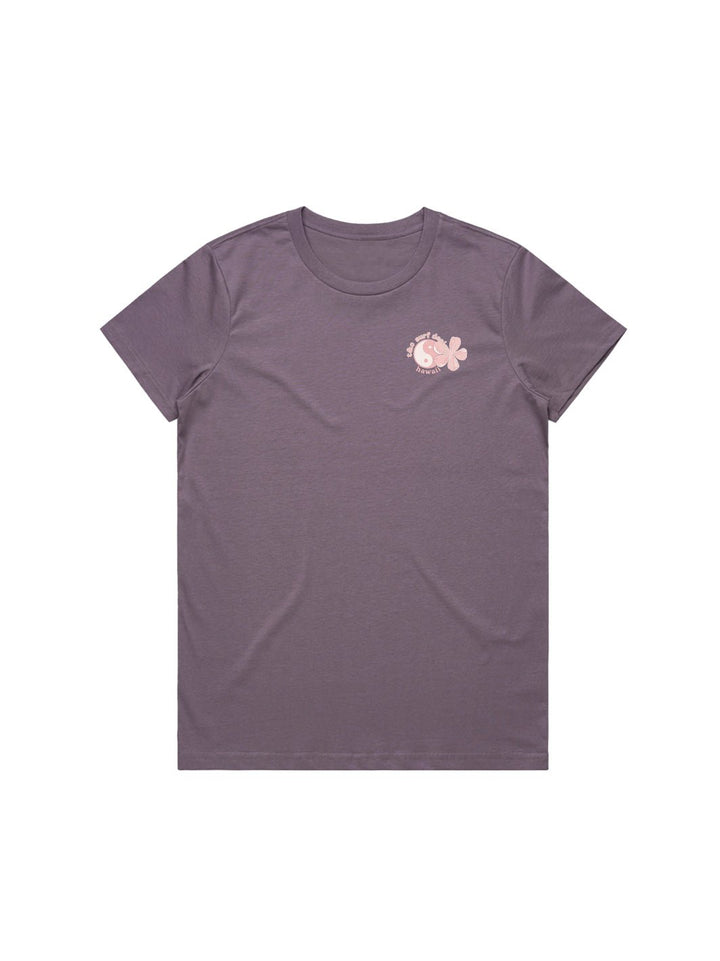 Watercolor Pua Melia Maple Tee - T&C Surf Designs