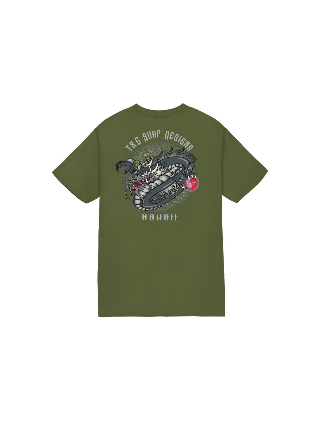 T&C Surf Designs T&C Surf Kids Year of the Dragon Tee, Military / XS