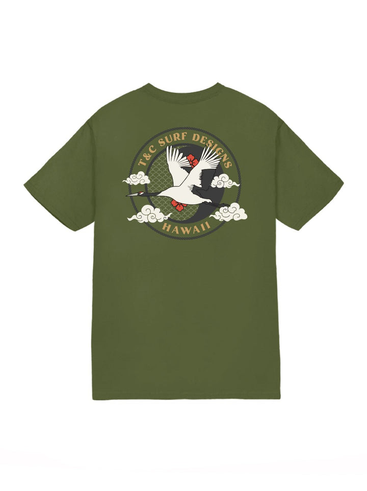 Soaring Crane Jersey Tee - T&C Surf Designs