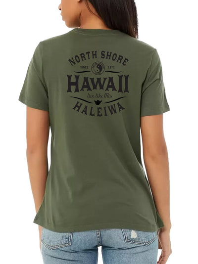 T&C Surf Designs T&C Surf North Shore Hawaii Relaxed Tee, Military Green / S