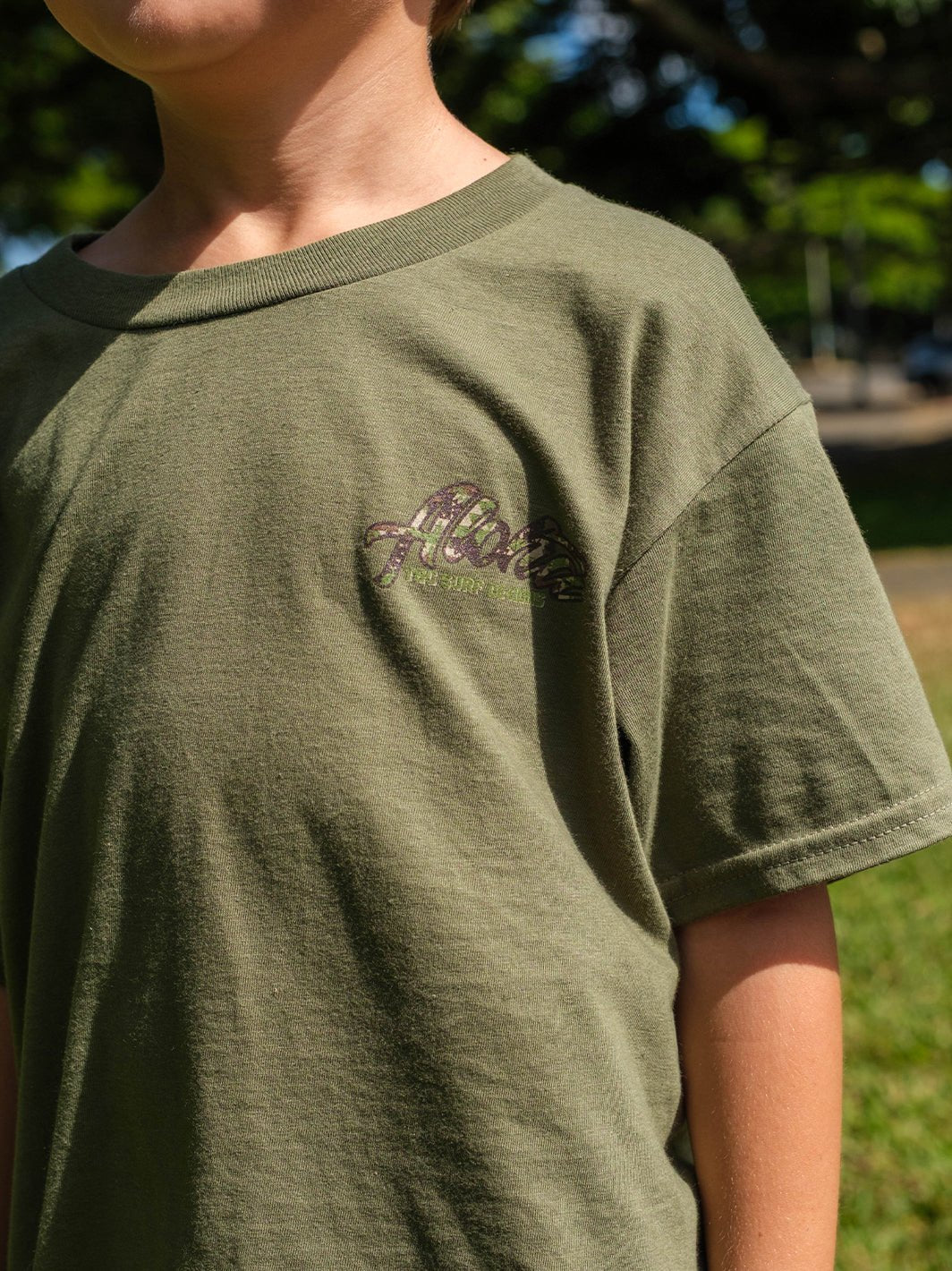 Kids Lokahi Camo Logo Tee - T&C Surf Designs