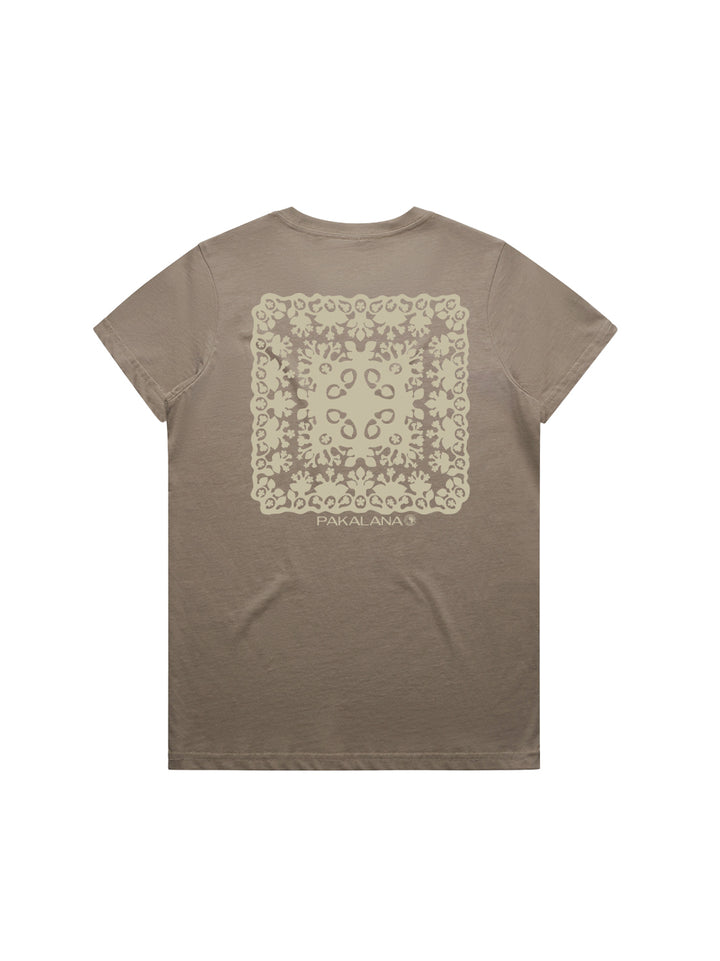 T&C Surf Designs Pakalana Quilt Maple Tee, Mushroom / S