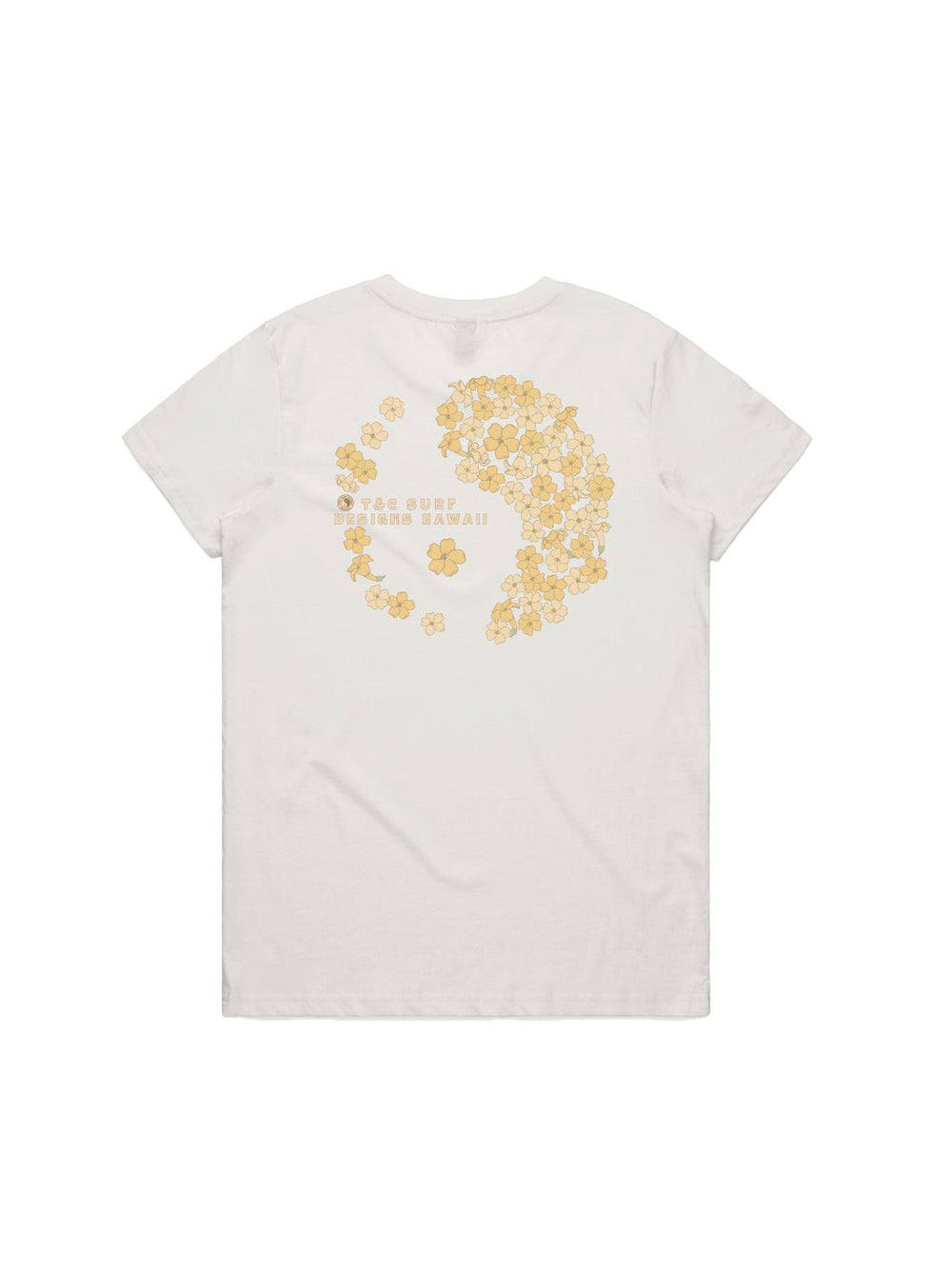 T&C Surf Designs Puakenikeni Logo Maple Tee, Natural / XS