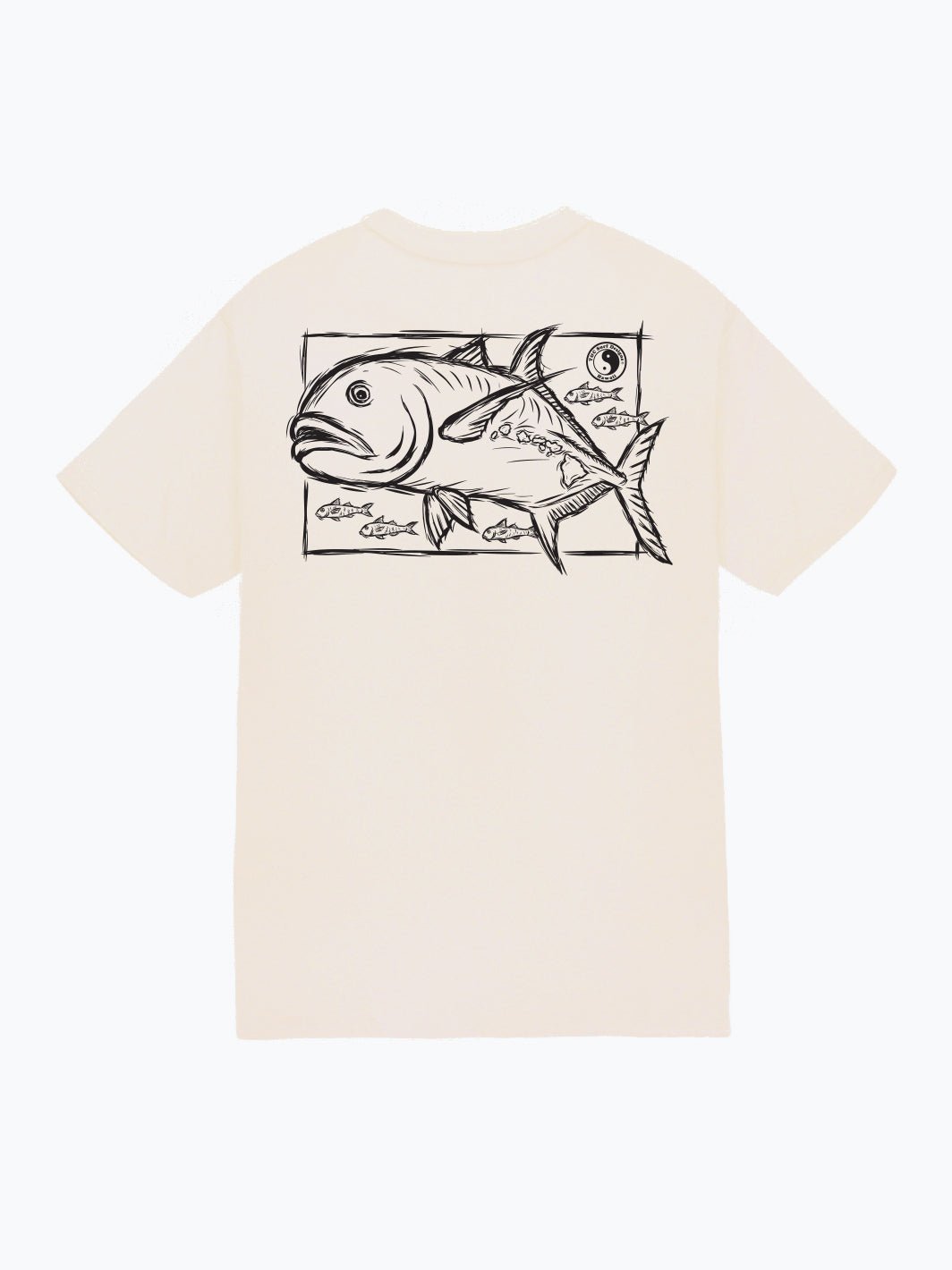 T&C Surf Designs Sketch Ulua 2 Jersey Tee, Natural / S