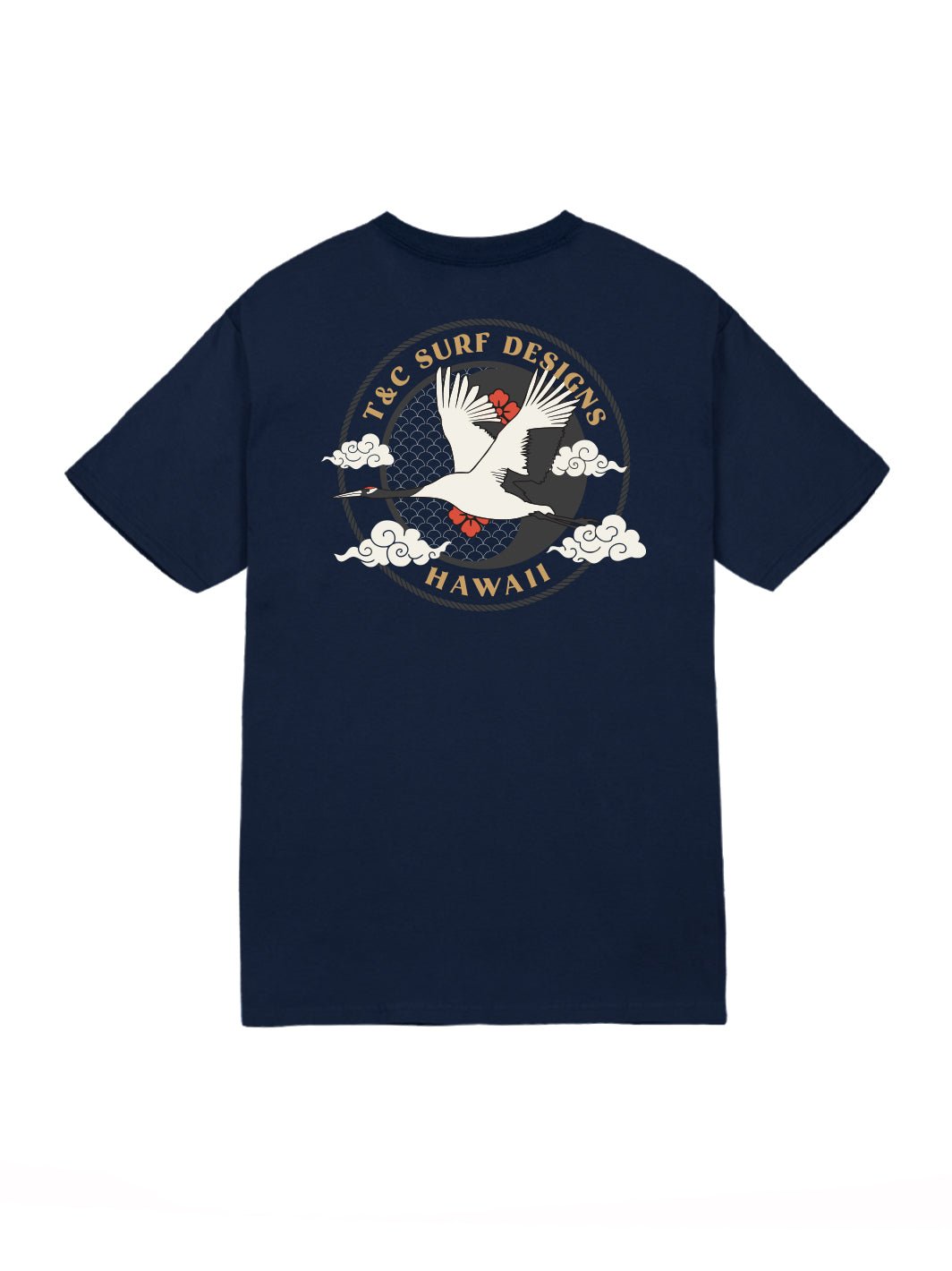 Soaring Crane Jersey Tee - T&C Surf Designs